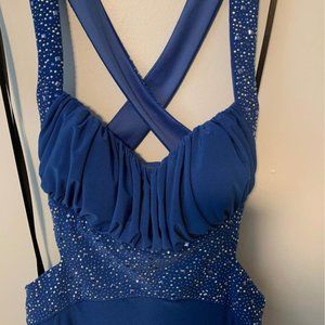 Royal Blue Floor Length Dress